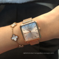 BESSERON 28.5mm personalized watch square ladies watches stainless steel vintage watch women